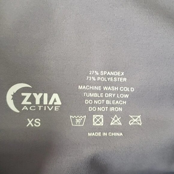 ZYIA Active Plum Slate Flame Light N Tight LNT Tight Hi-Rise Legging 7/8 Length - Picture 6 of 6